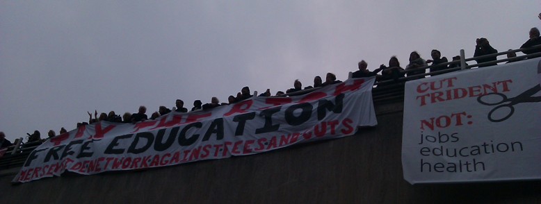 Banner drop on a Bridge on March 26th